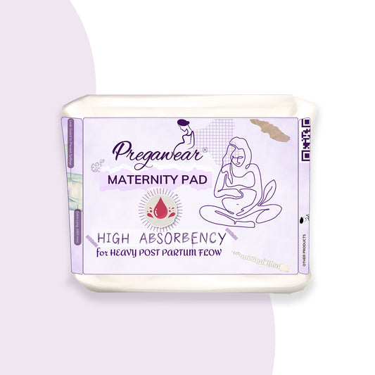 Pregawear Maternity Pad| Premium Disposable Soft Pads for Women| After Delivery Incontinence High Absorption | Heavy Periods | Leak Guard| Postpartum Flow| Rash Free | Overnight Protection