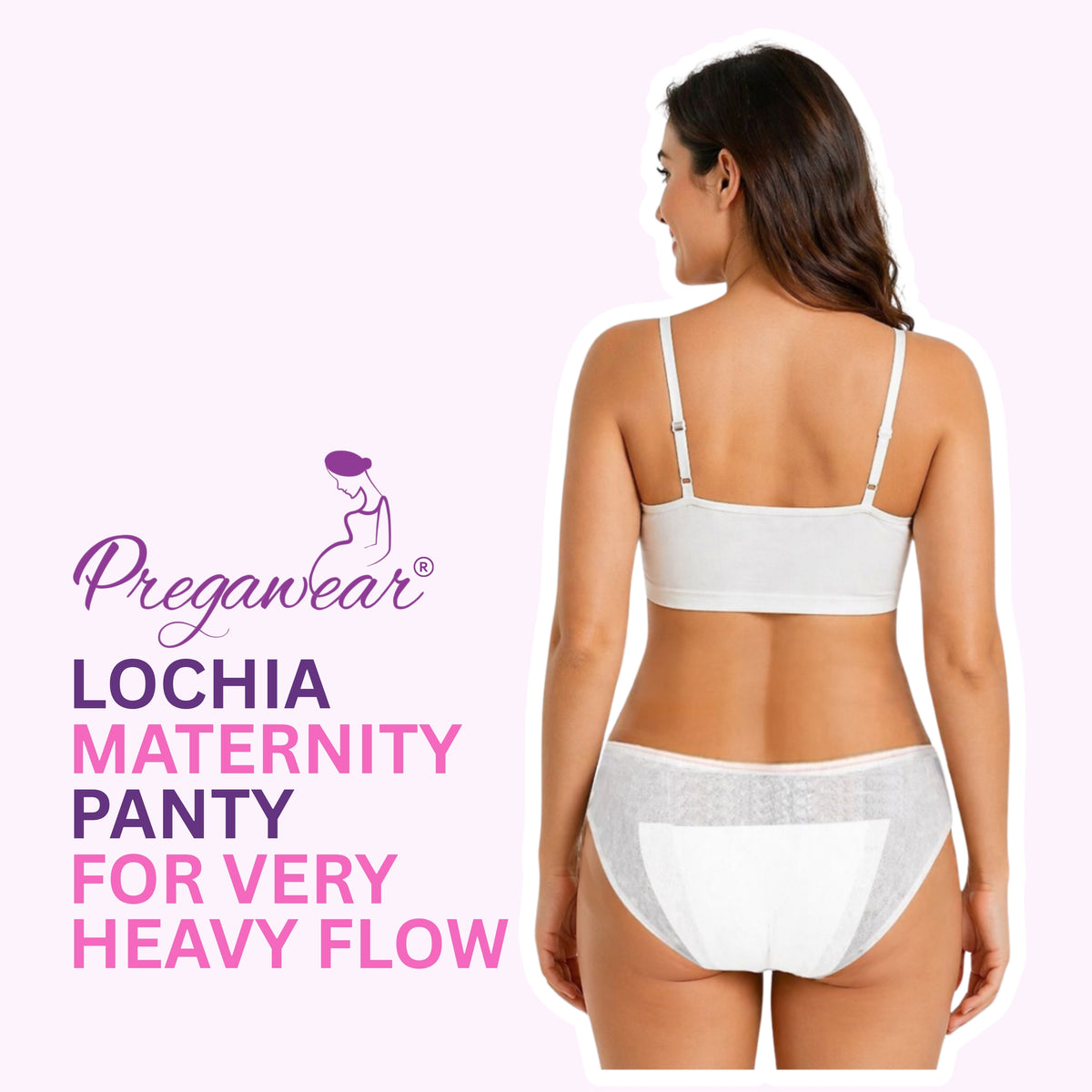 Disposable Lochia Maternity Panty with Nursing Cover Free Super Absorbent Postpartum Underwear for Heavy Bleeding After Delivery | Leak Guard Protection