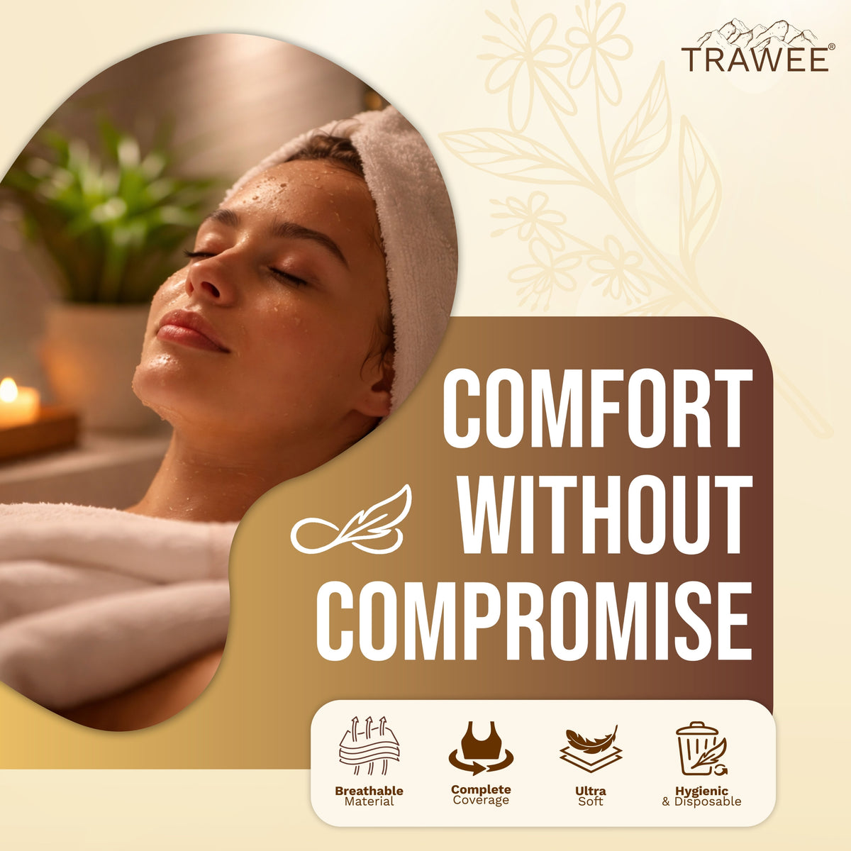Disposable Spa Top for Women Soft, Breathable & Lightweight | Comfortable Single-Use Top for Spa, Salon, Massage, Beauty Treatments & Travel