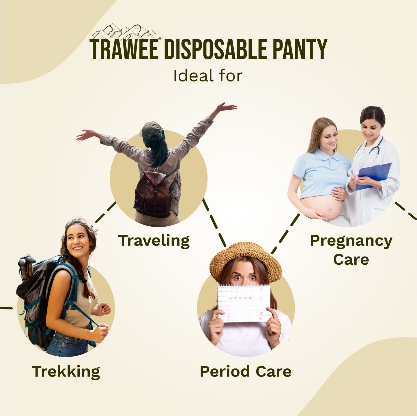 Trawee Disposable Women Panty with Free Boxer | Travel, Periods, Maternity, Spa,Night Wear| Anti Fungal & Anti Bacterial Underwear| Absorbs Sweat & Daily Discharge| Rash Free