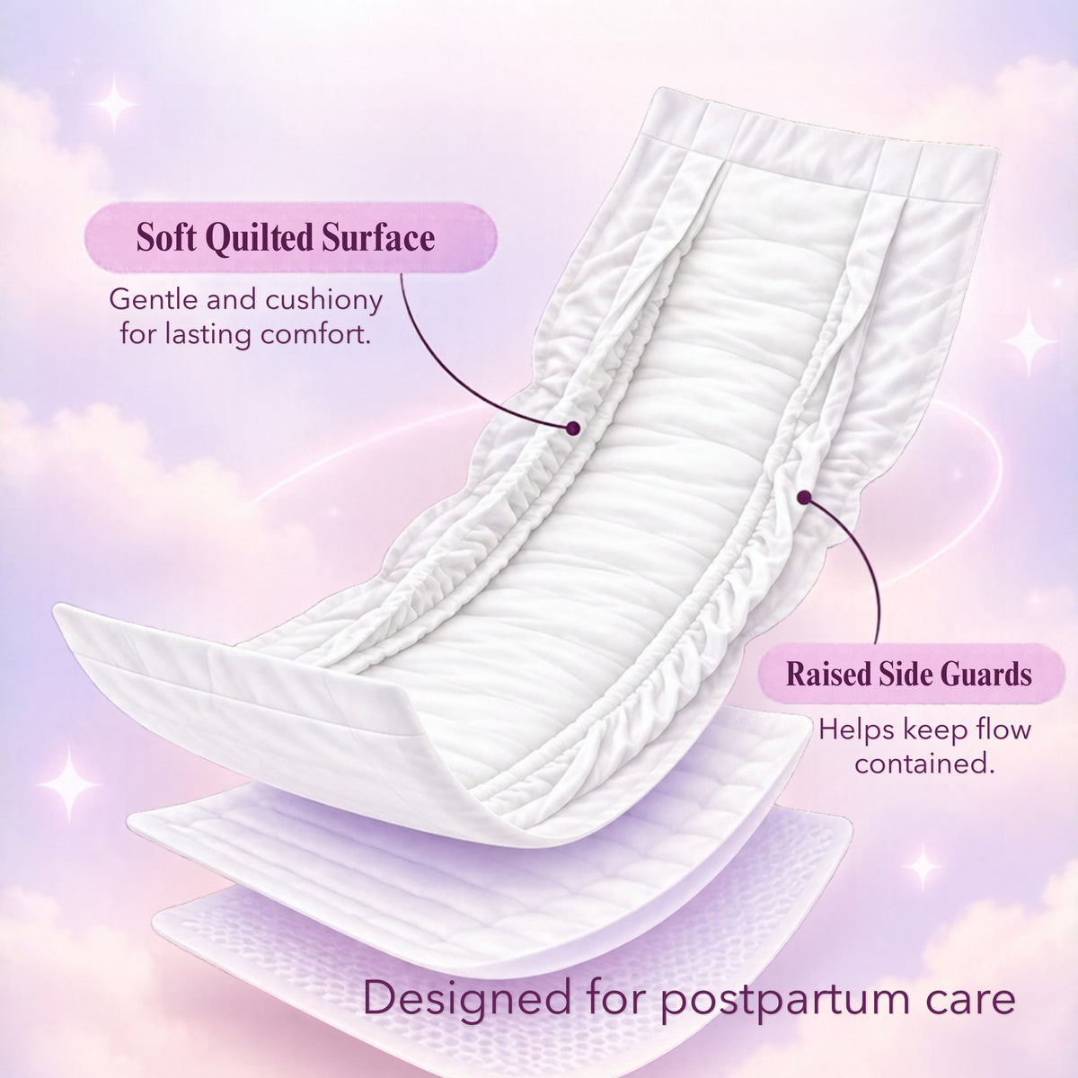 Pregawear Maternity Pad| Premium Disposable Soft Pads for Women| After Delivery Incontinence High Absorption | Heavy Periods | Leak Guard| Postpartum Flow| Rash Free | Overnight Protection