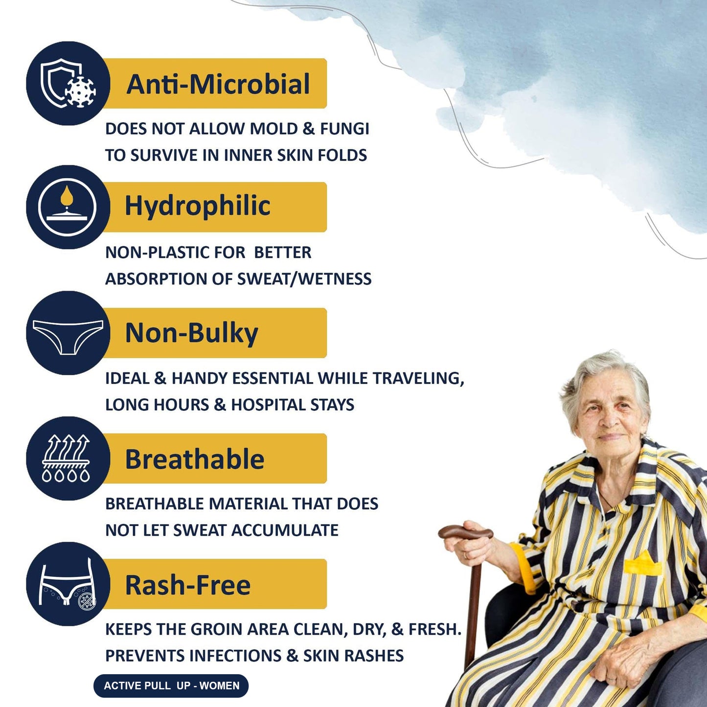 Prowee Active Pull-Up panties – microbe-protected, leak-proof incontinence solution for women