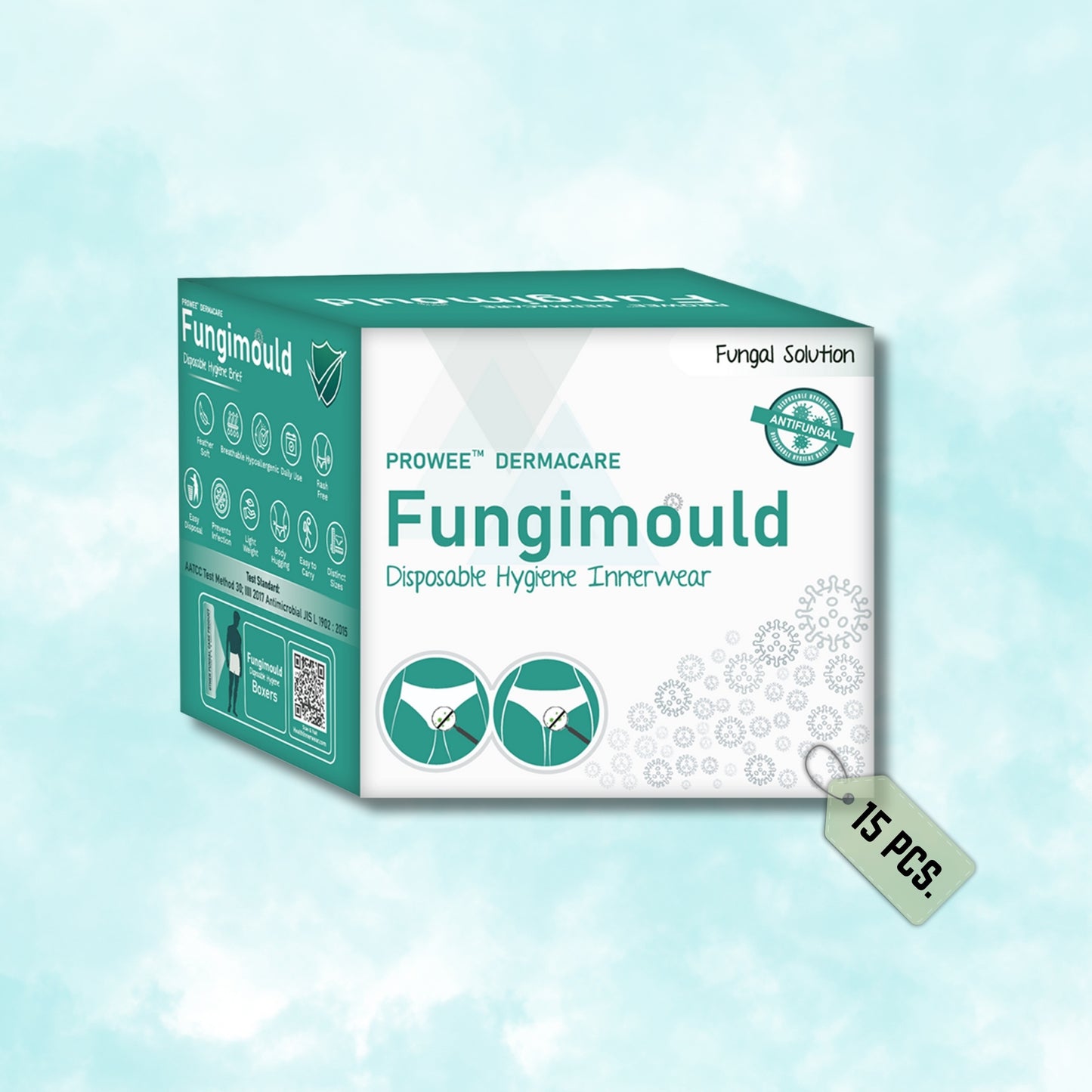 Disposable Briefs (Underwears) for Men with Fungal Infection Prevention Properties - Prowee Fungimould (Men)