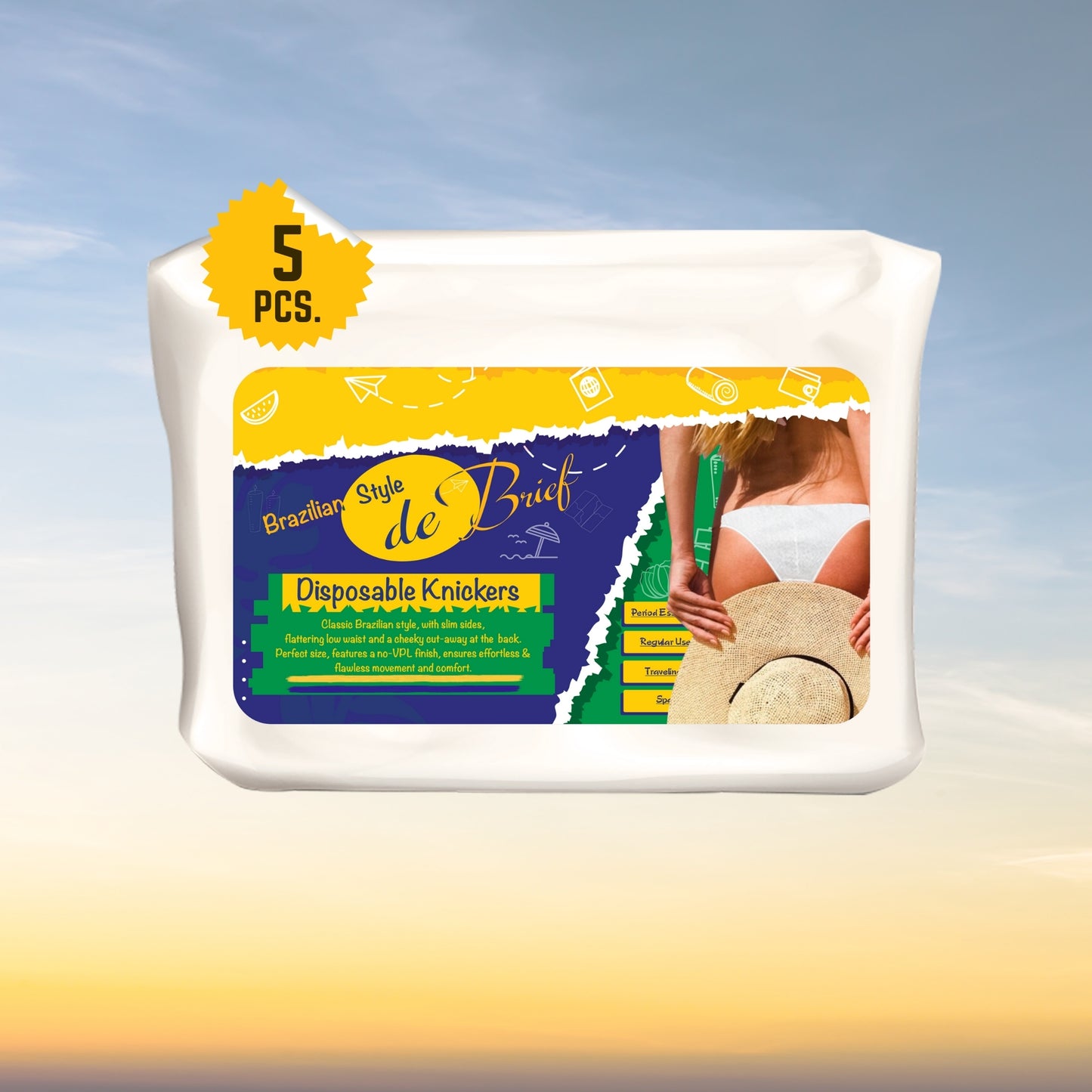 Prowee De-Brief Disposable Panty for Women | Premium Underwear |Brazilian Knickers |Use & Throw