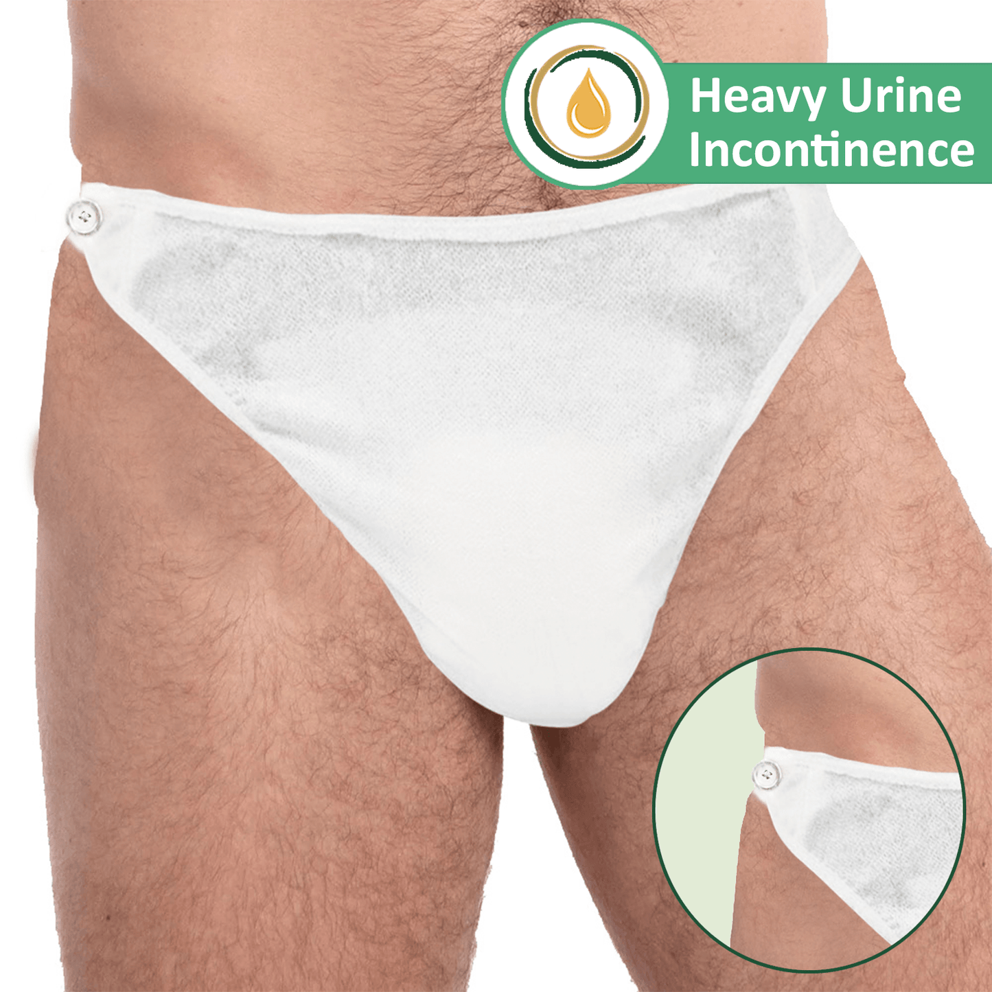 Prowee™ Men Active Diaper for Urinary Incontinence Brief Style with Easy-to-Fix Button - Prowee