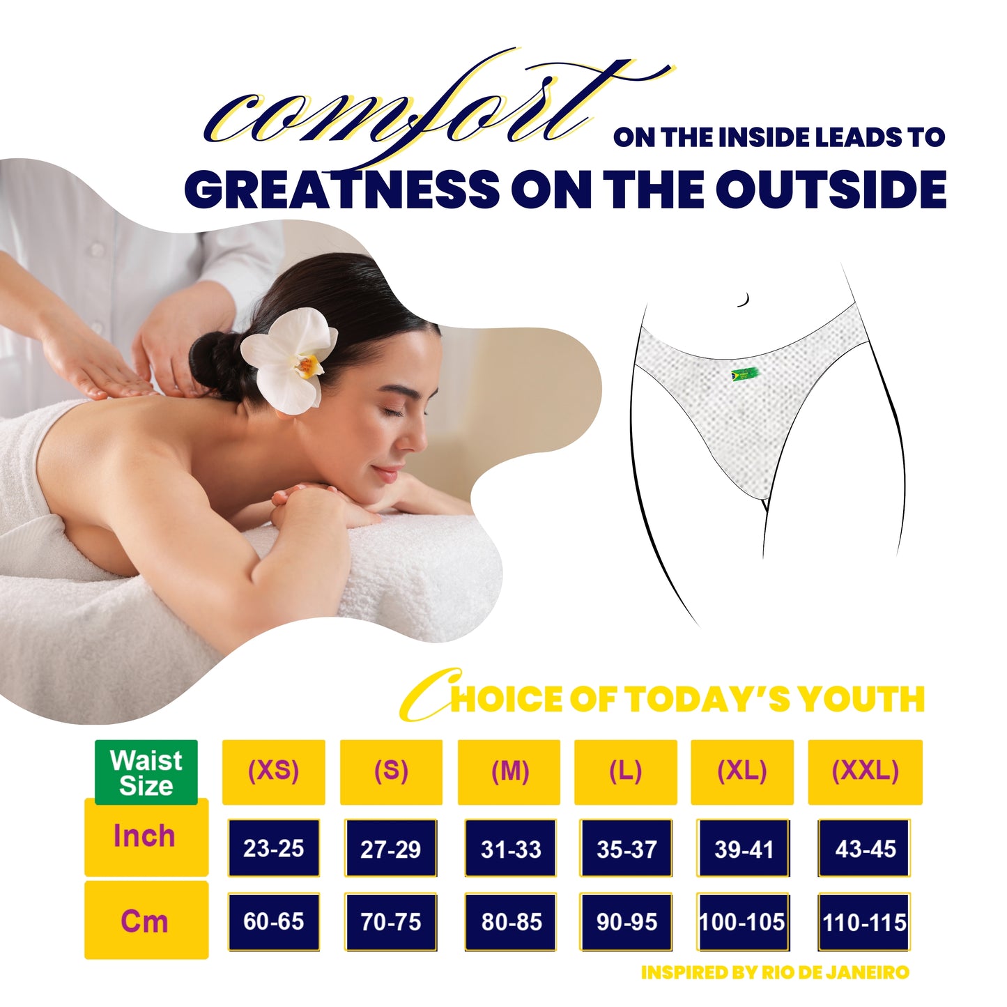 Trawee De Brief Disposable Panty for Women – premium non-transparent underwear