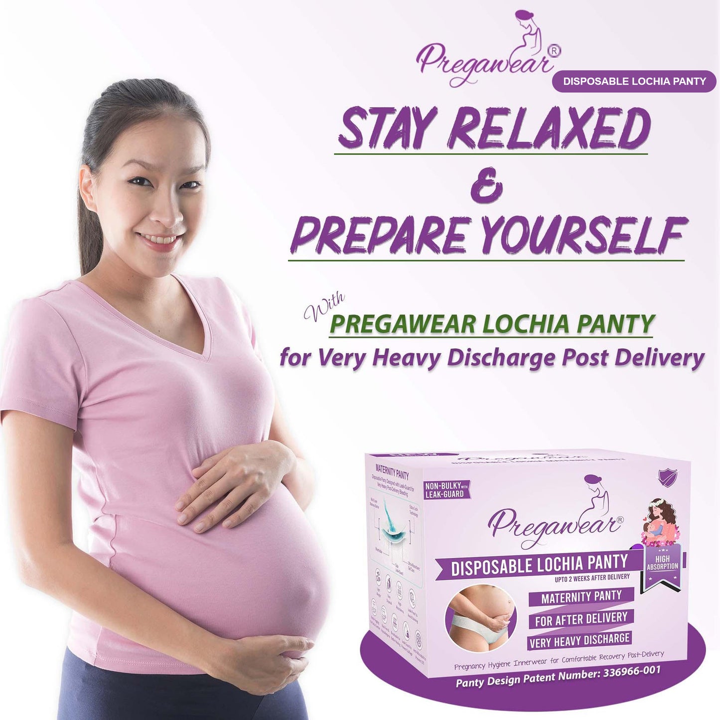 Pregawear lochia innerwear – single-use, soft and essential for postpartum care