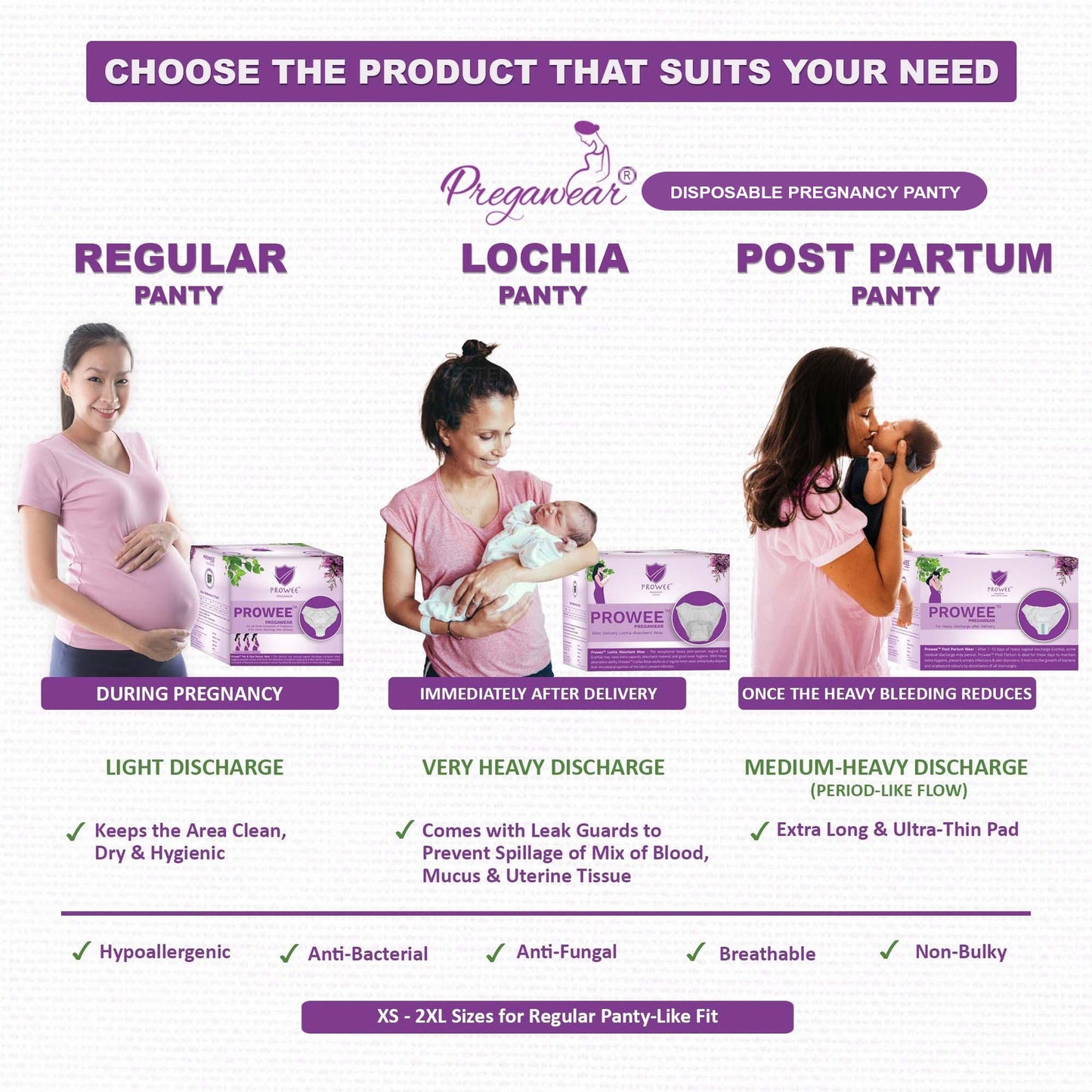 Pregawear disposable pregnancy panty – soft and breathable maternity underwear