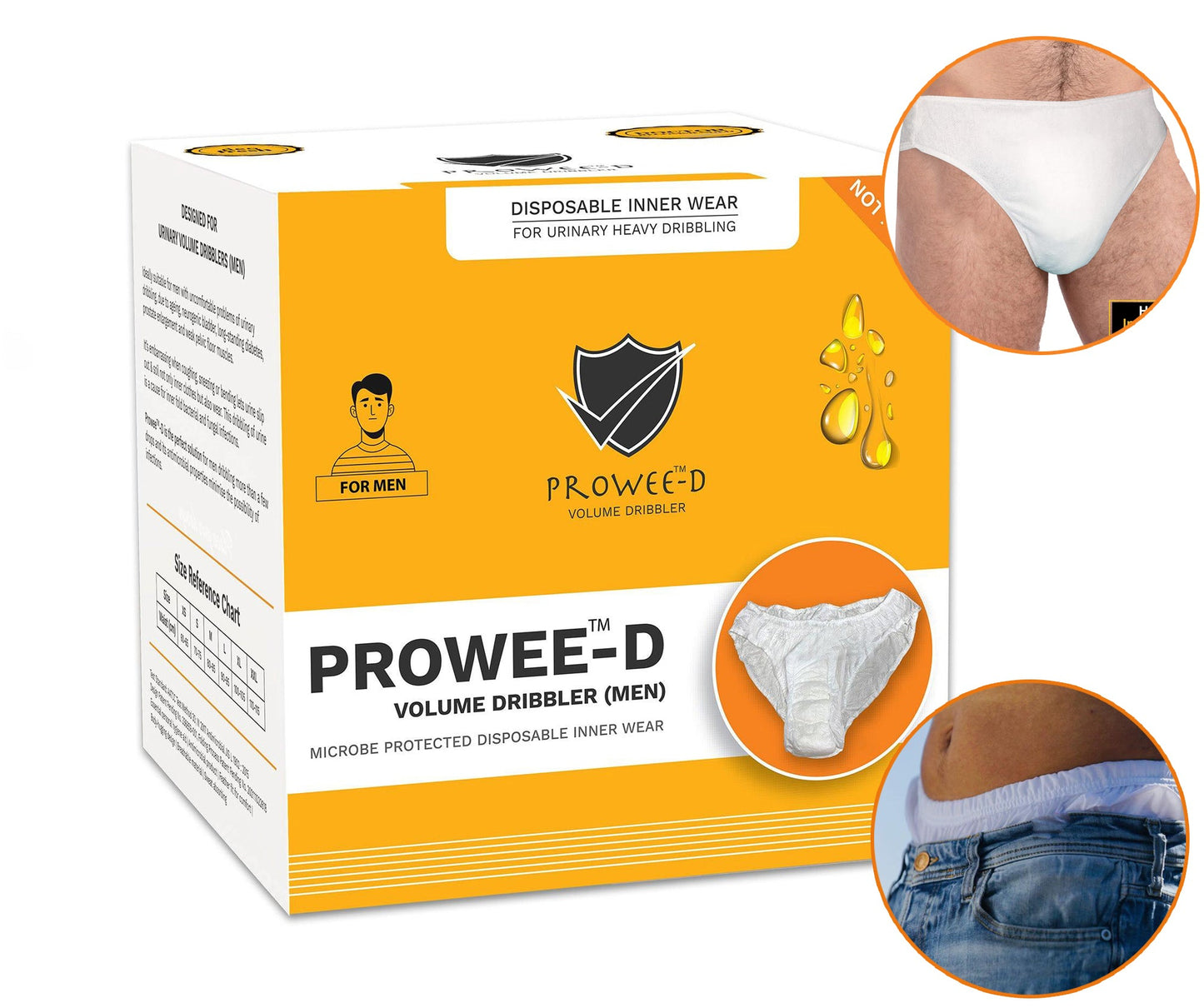 Leak-proof disposable innerwear for men – ideal for travel, hospital stays, or daily use
