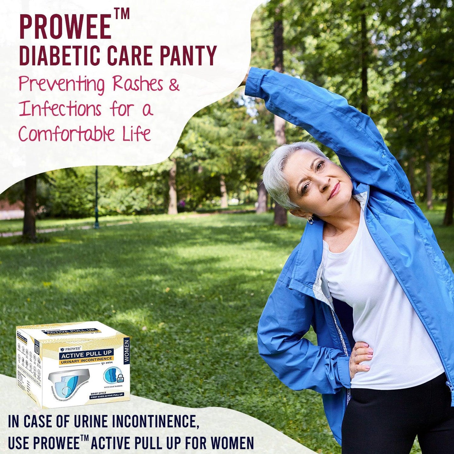 Prowee Diabetic Care for Women - Anti Fungal & Anti Bacterial Treatment Moisture-Wicking Hypoallergenic - Prowee