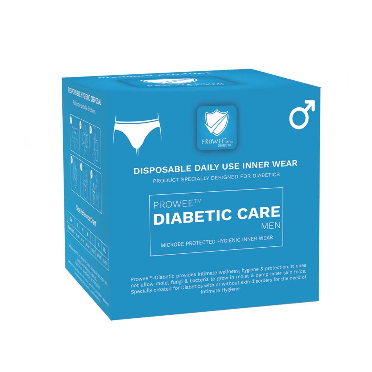 Prowee Diabetic Care Underwear for Men with Anti Fungal & Anti Bacterial Properties Prevents Infection & Moisture-Wicking - Prowee