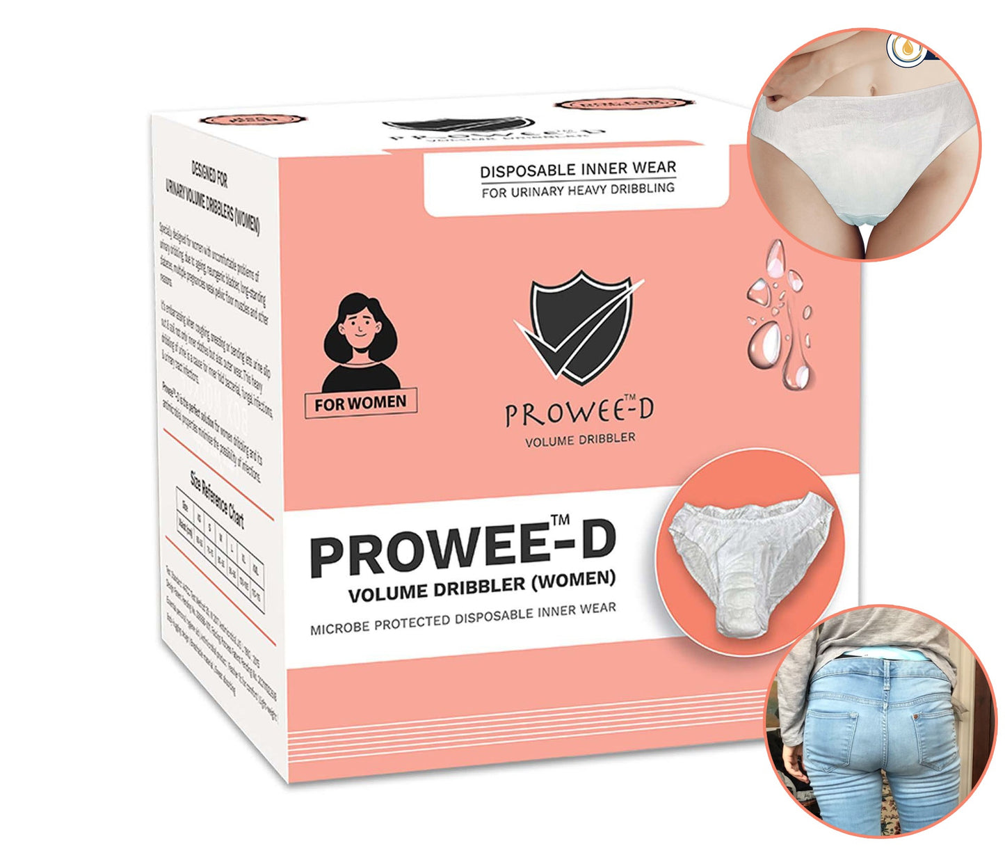 High absorbency disposable panties for women – odor-free, XL size, ideal for urinary leaks