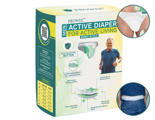 Men’s active adult diaper – soft, breathable, and odor-free for daily use