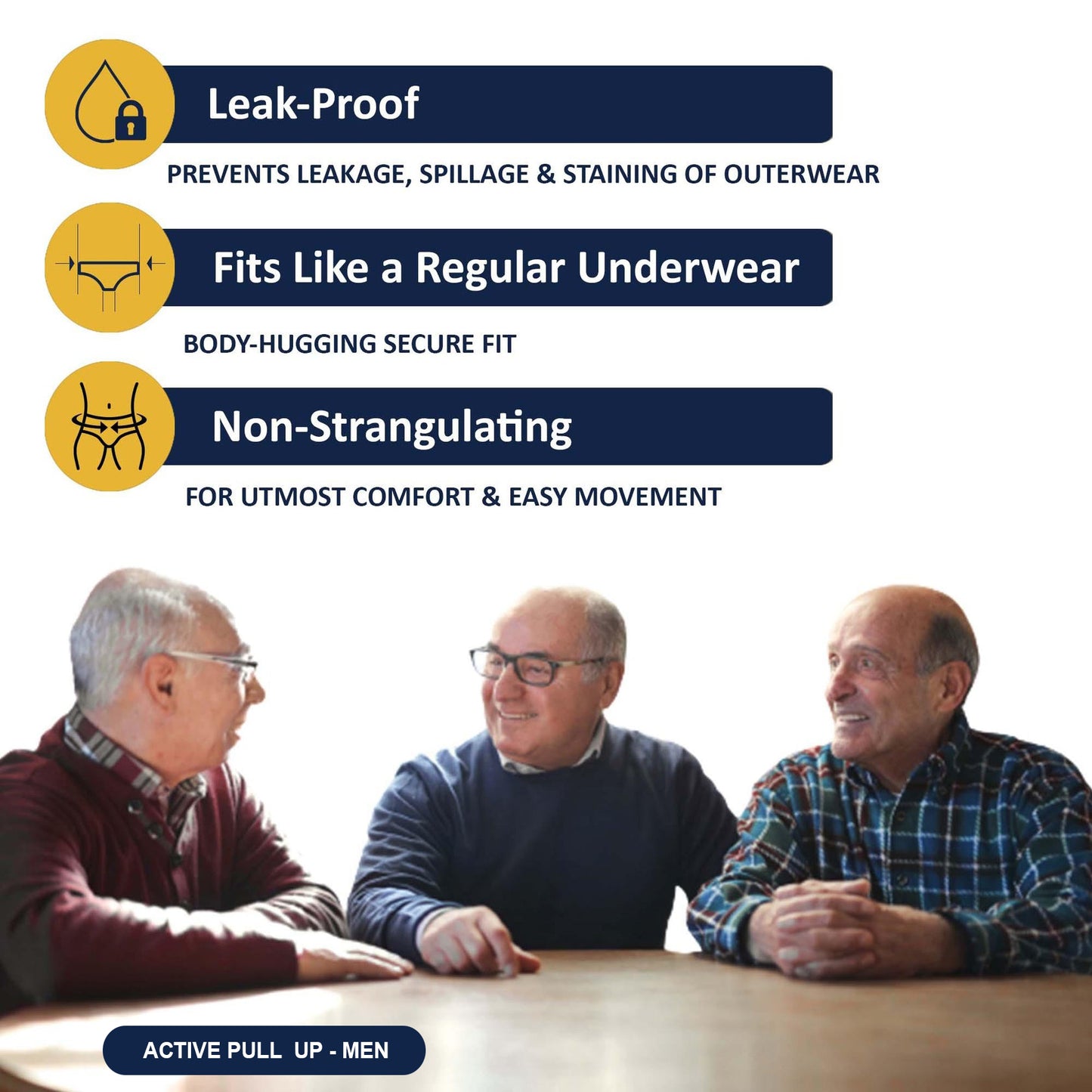 Prowee Active Pull-Up for men – XL disposable incontinence underwear with leak guard