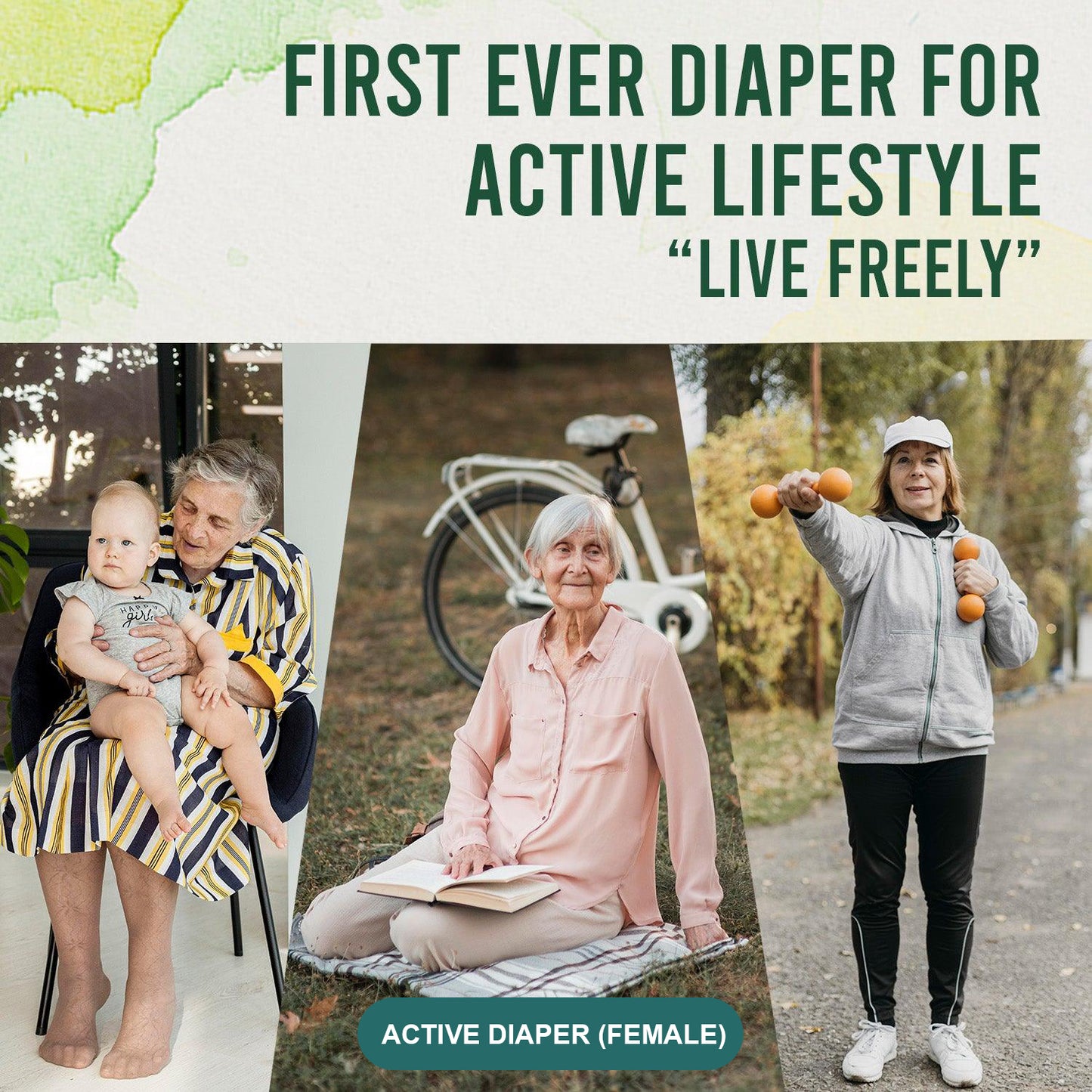 Women’s incontinence adult diaper – leak-proof, breathable, and microbe-protected