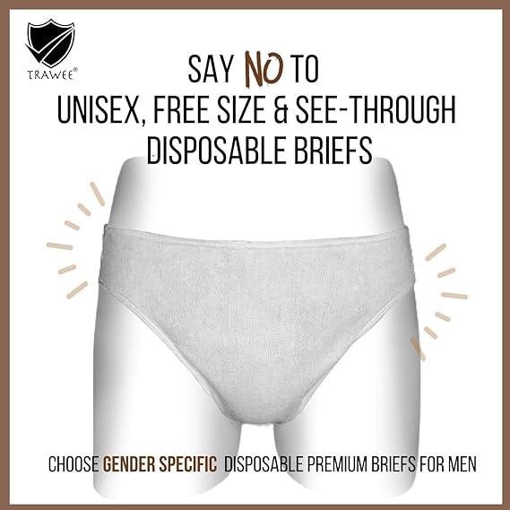 Trawee Disposable Spa Innerwear for Health & Wellness | Non-Transparent with Sweat Absorption | Soft Comfortable Body Fit - Prowee