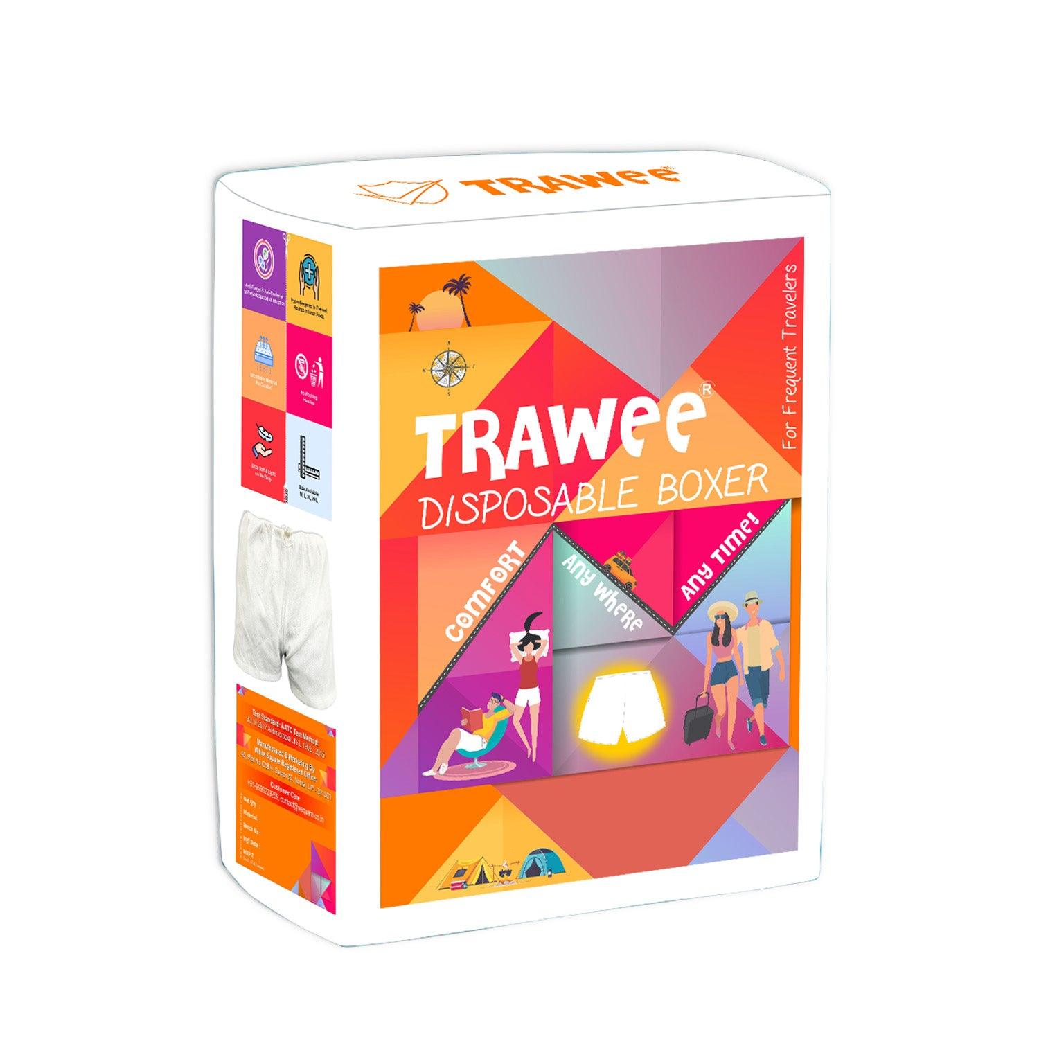 Trawee Disposable Boxer with Fungal Treatment Relaxed Fit