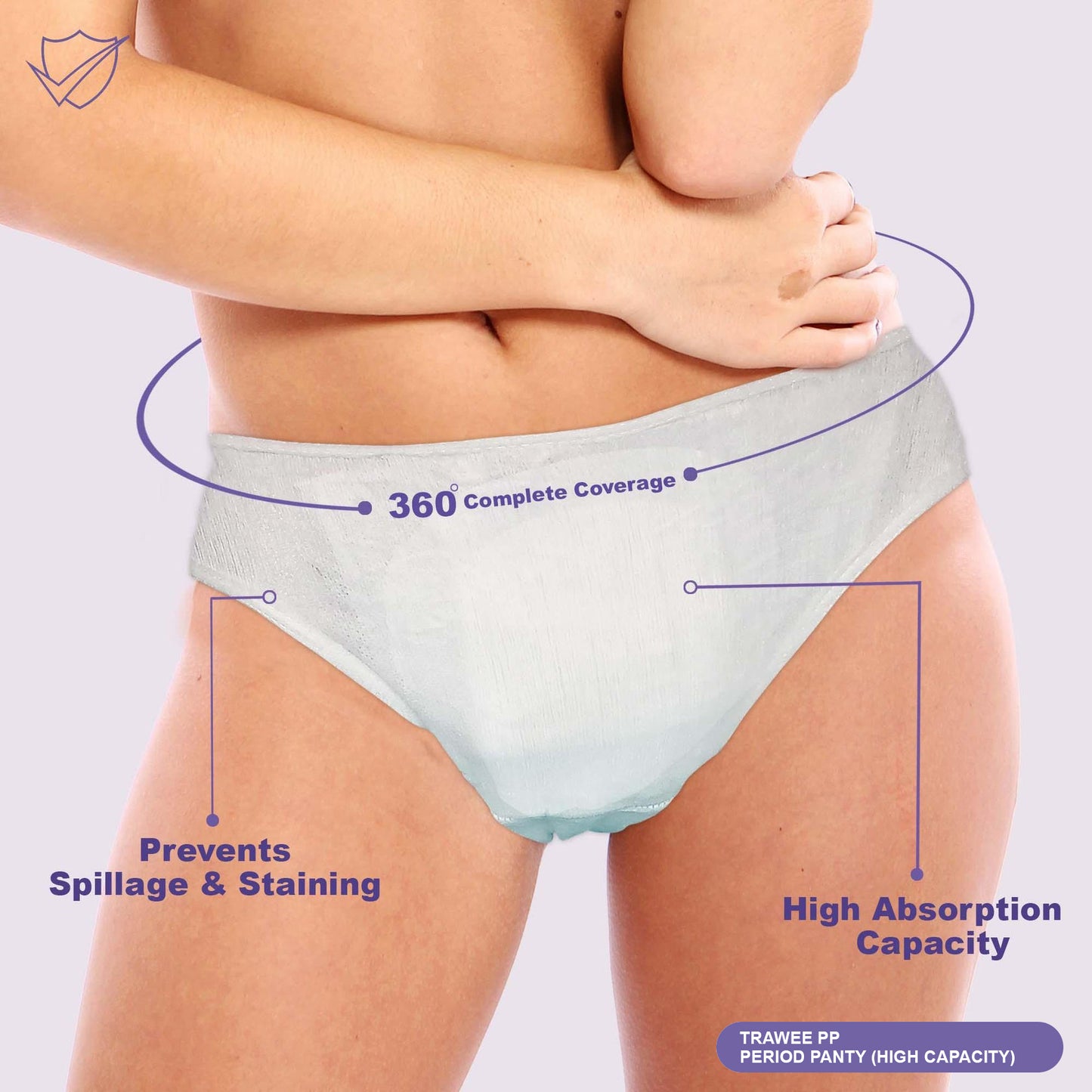 TRAWEE disposable period underwear for women – leak-proof, custom fit, and hygienic