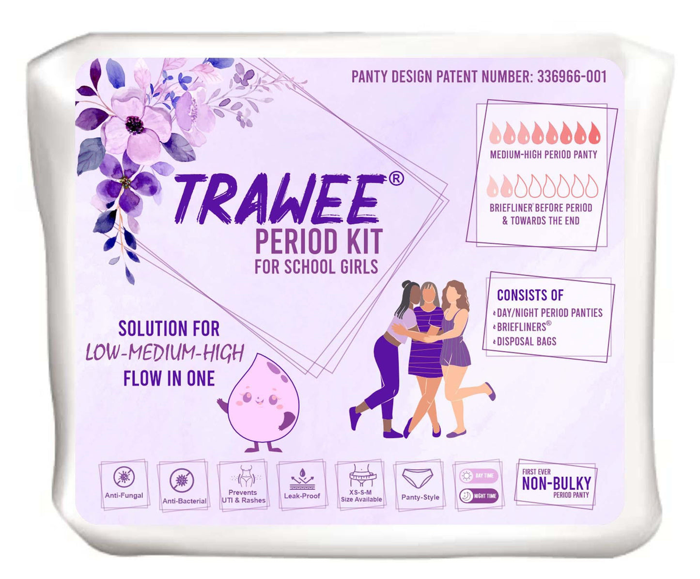 Leak-proof menstrual underwear for school girls – disposable, hygienic, and comfortable