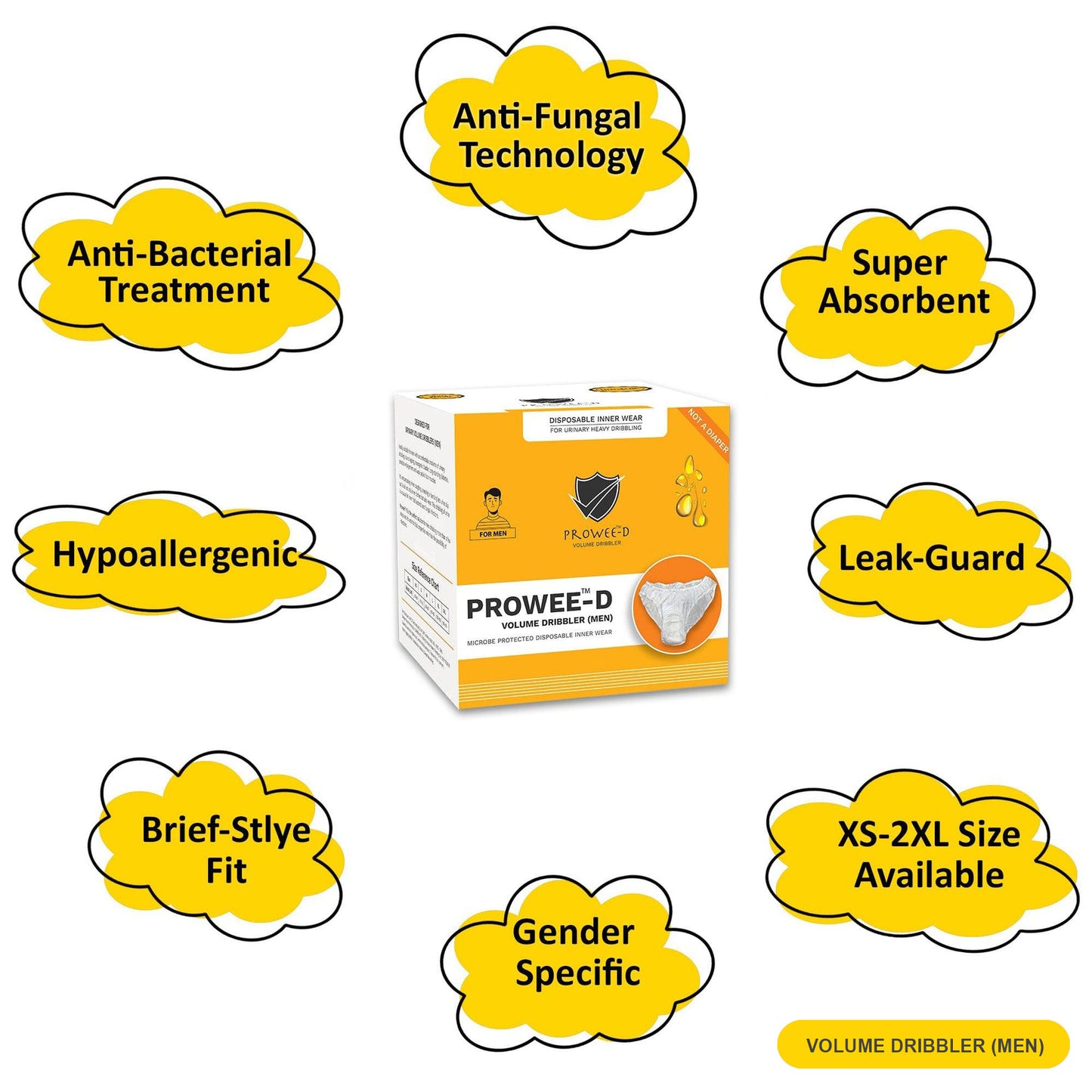 Leak-proof disposable innerwear for men – ideal for travel, hospital stays, or daily use