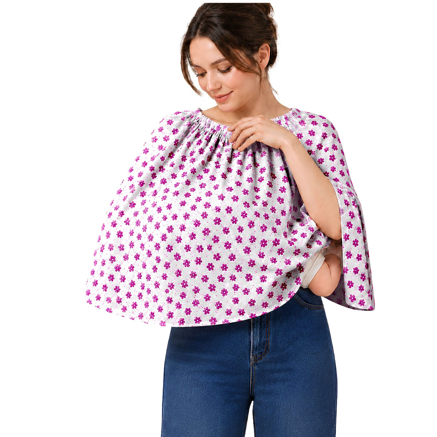 Disposable Nursing Cover for Breastfeeding | Mothers | Anti-Rash & Antifungal-Treated Fabric | Soft, Breathable & Lightweight | Travel-Friendly Feeding Cover