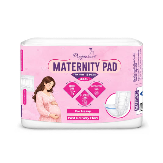 Pregawear Maternity Pad| Premium Disposable Soft Pads for Women| After Delivery Incontinence High Absorption | Heavy Periods | Leak Guard| Postpartum Flow| Rash Free | Overnight Protection