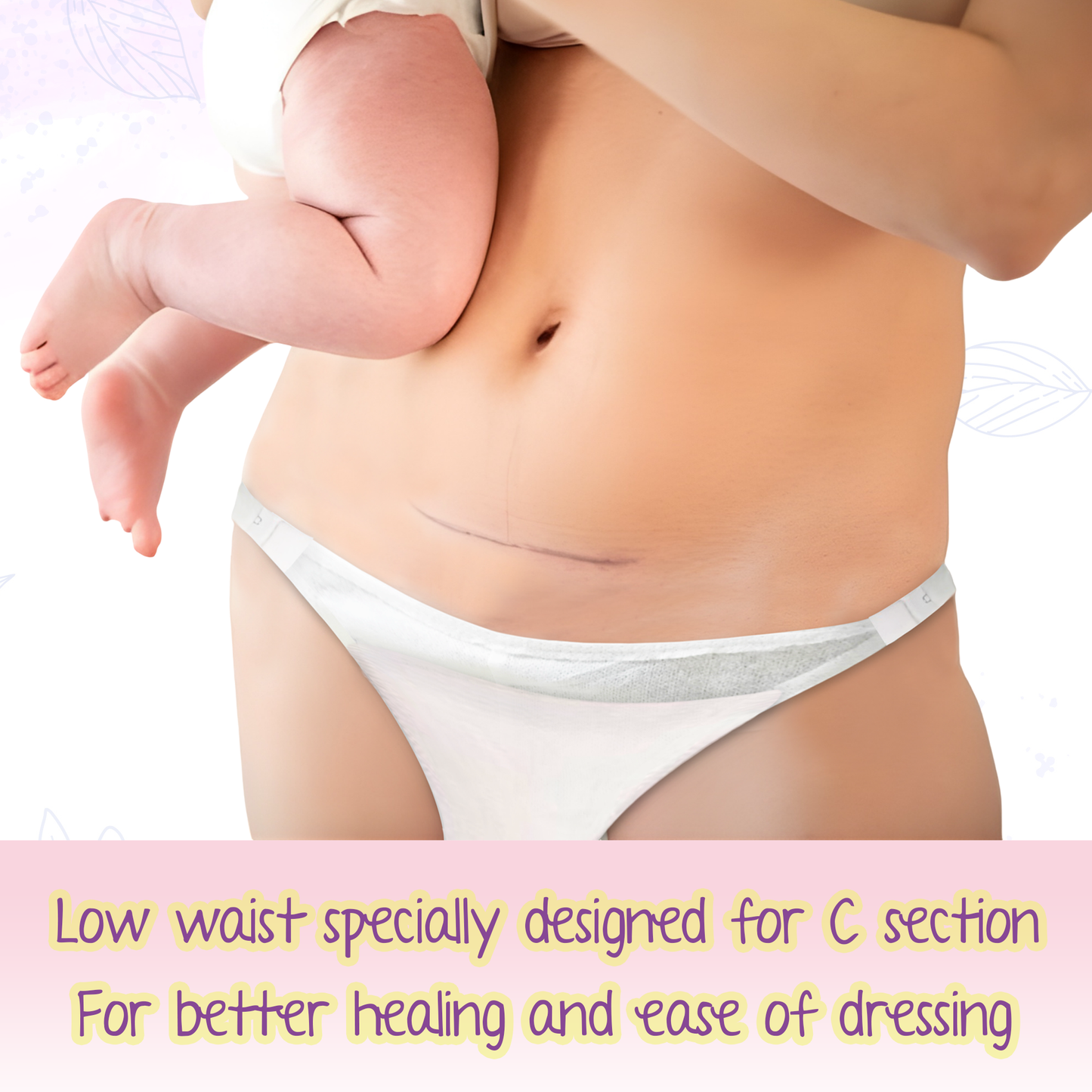 Pregawear Lochia Maternity C Section Panty|Heavy Flow Postpartum| Also for Normal DeliveryIDisposable Period