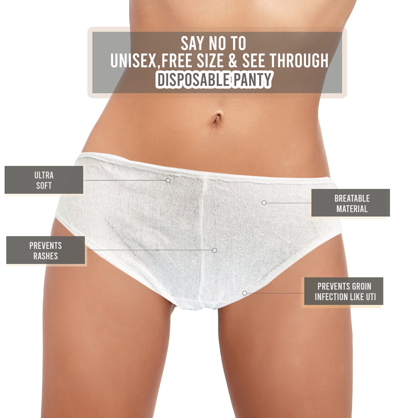 Trawee Spade Spa Disposable Panty | Premium Spa Underwear |  Anti Bacterial Anti Fungal