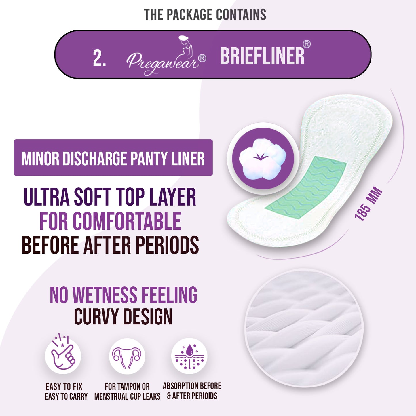 Pregawear Disposable Panty  & Periods Briefliner Disposal Briefs Combo