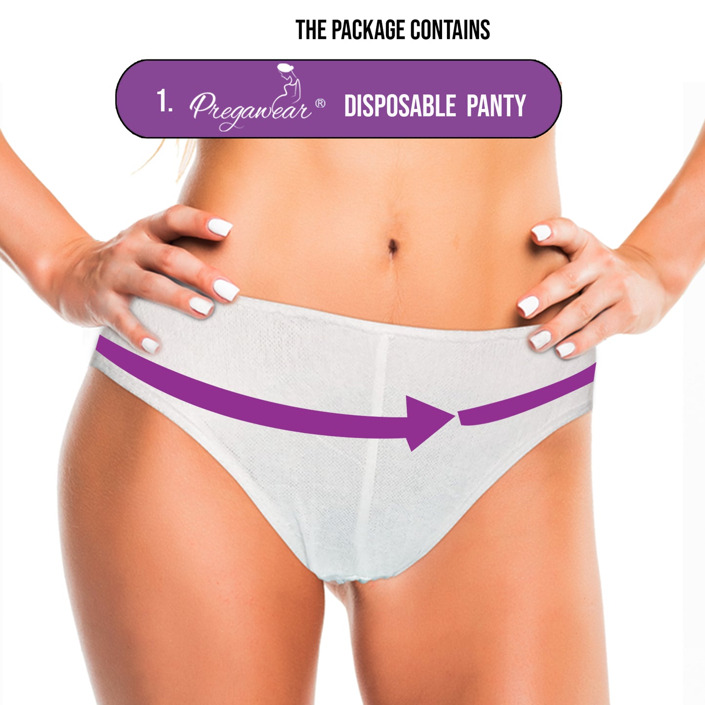 Pregawear Post Partum Maternity Panty & Disposable Panties Combo| Leak-Proof, Anti-Rash, Antibacterial, Antifungal Hygiene Underwear for Comfortable Recovery| After Delivery Skin-Friendly Care