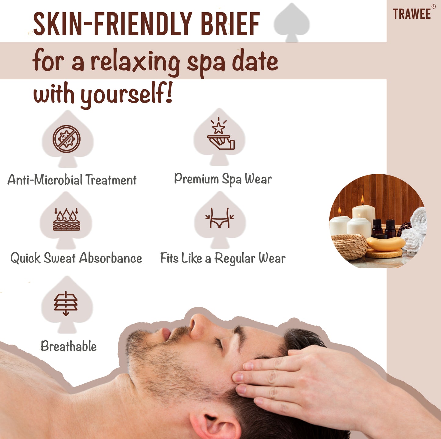 Trawee Disposable Spa Innerwear for Health & Wellness | Soft Comfortable Body Fit