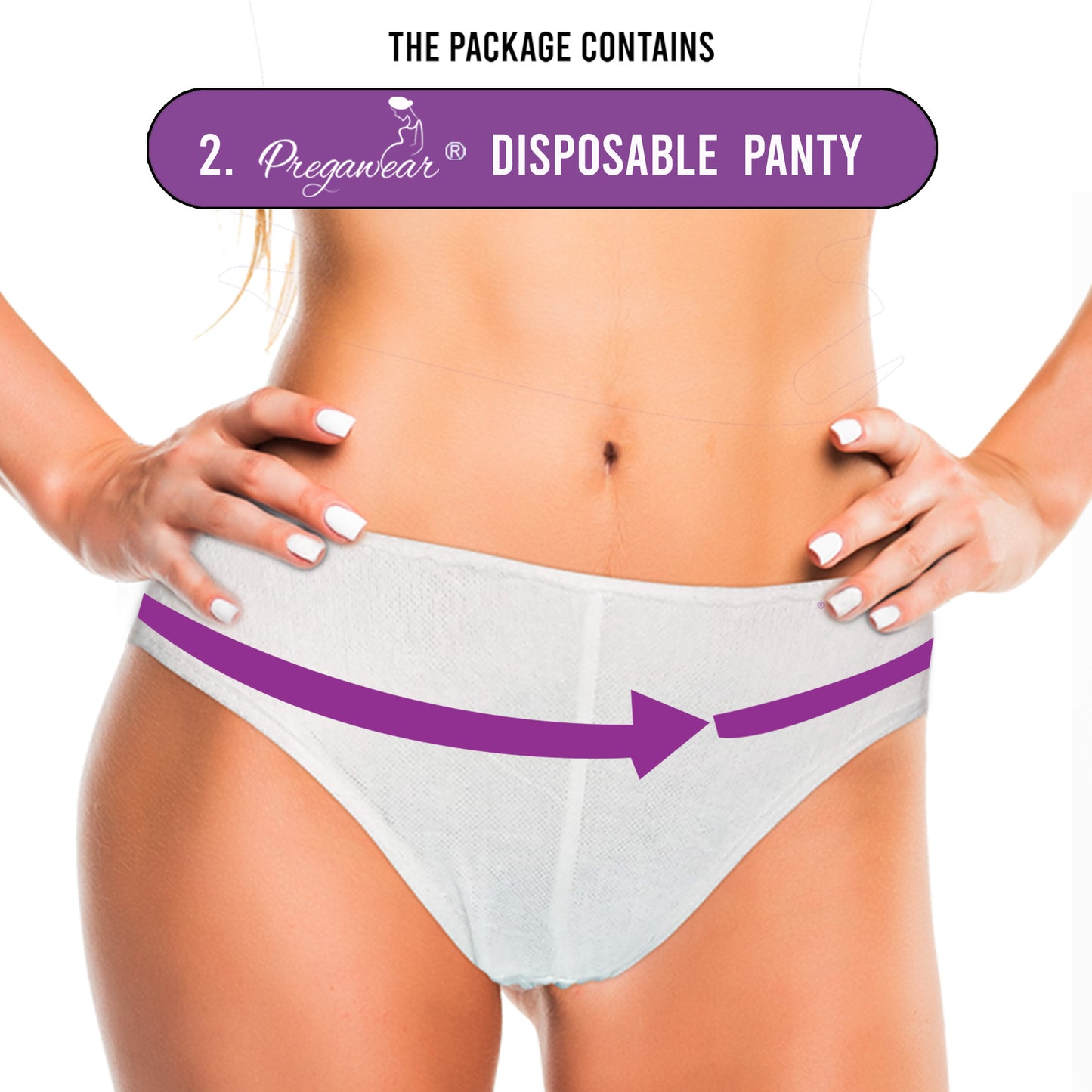 Pregawear C Section Maternity Panty & Disposable Hygiene Panties Combo| Low Waist High Absorption| Soft, Secure, Breathable Pregnancy Underwear| New Mothers After Birth| During & Post Delivery