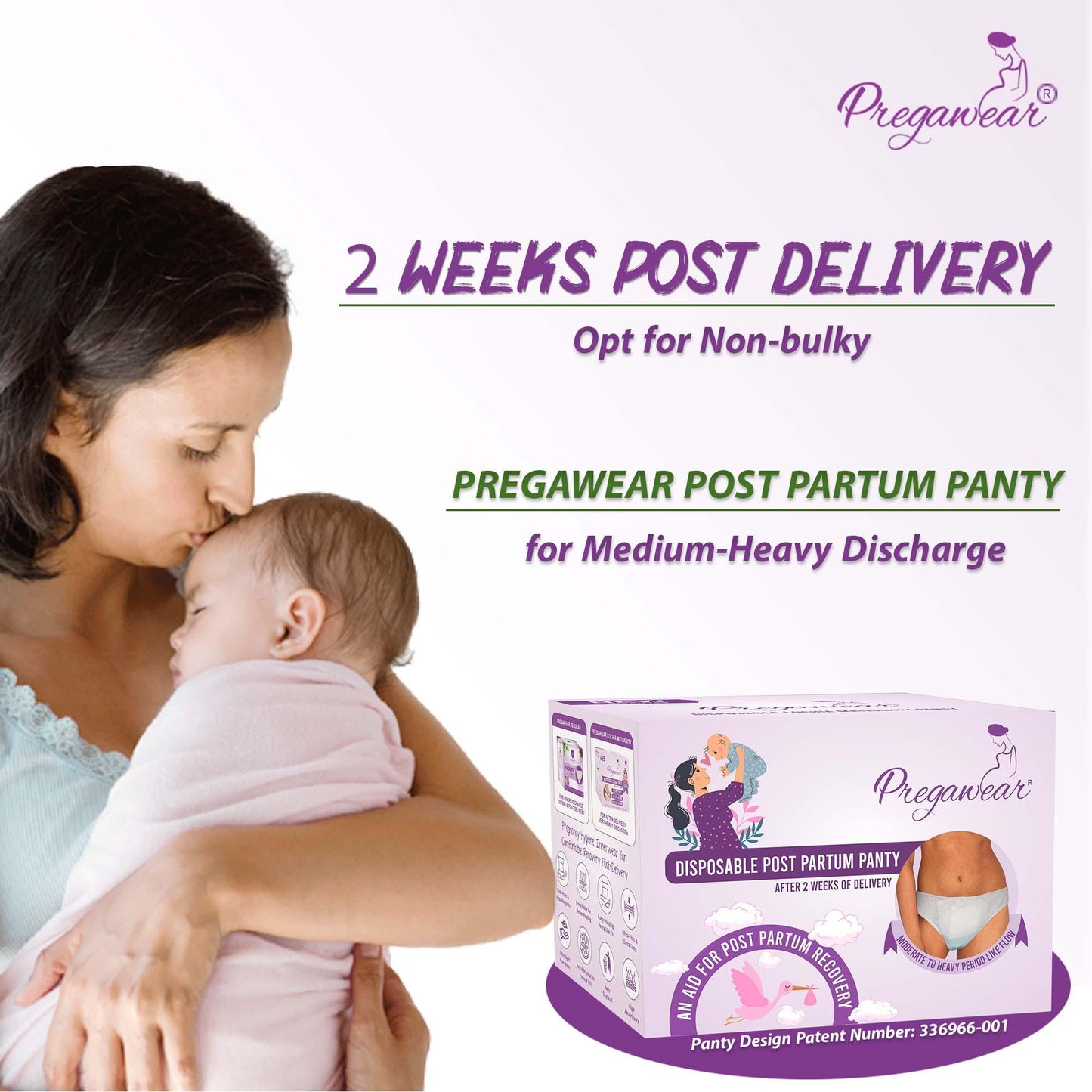 Pregawear Disposable Postpartum Maternity Panty for Period Like Flow - Prowee