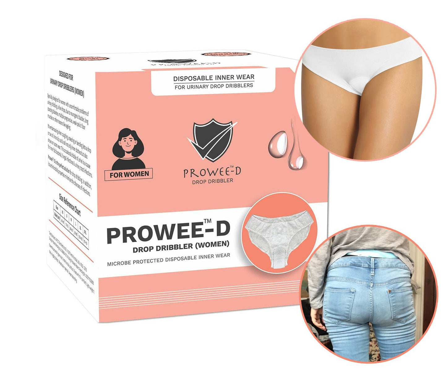 Prowee disposable briefs for women – leak-proof underwear for incontinence protection