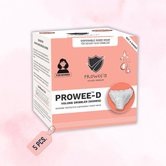 Prowee Disposable Volume Dribbler Panty For Women, Disposable Customised Women Panties for Urinary Incontinence/Leak (Large Volume)