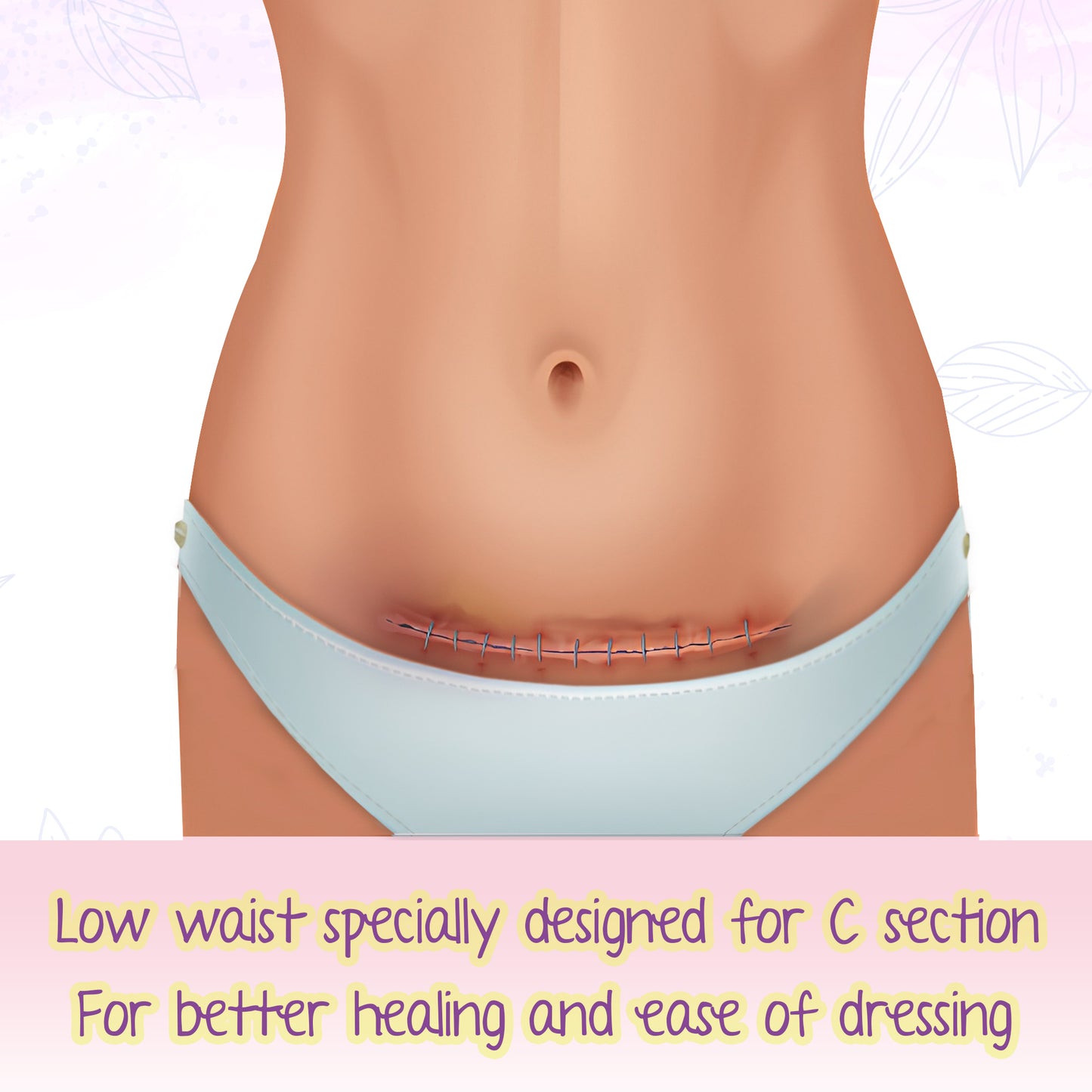 Pregawear Lochia Maternity C-Section Panty – Disposable Period Panty for Heavy Flow Postpartum, Rash-Free and Leak-Proof for Normal Delivery