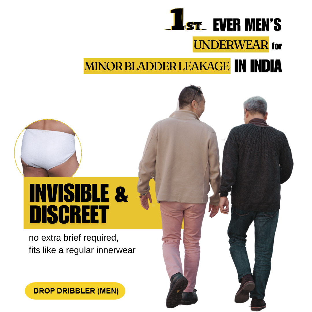 Better Than Adult Diaper, Disposable Customised Men briefs for Dribbling (Small Volume- Drops), Microbe protected for the entire day Prowess-D ( Drop Dribbler Men)