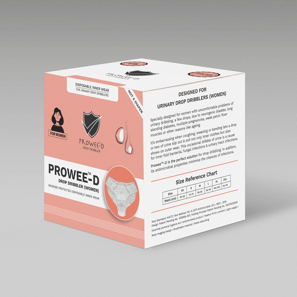 Prowee disposable briefs for women – leak-proof underwear for incontinence protection