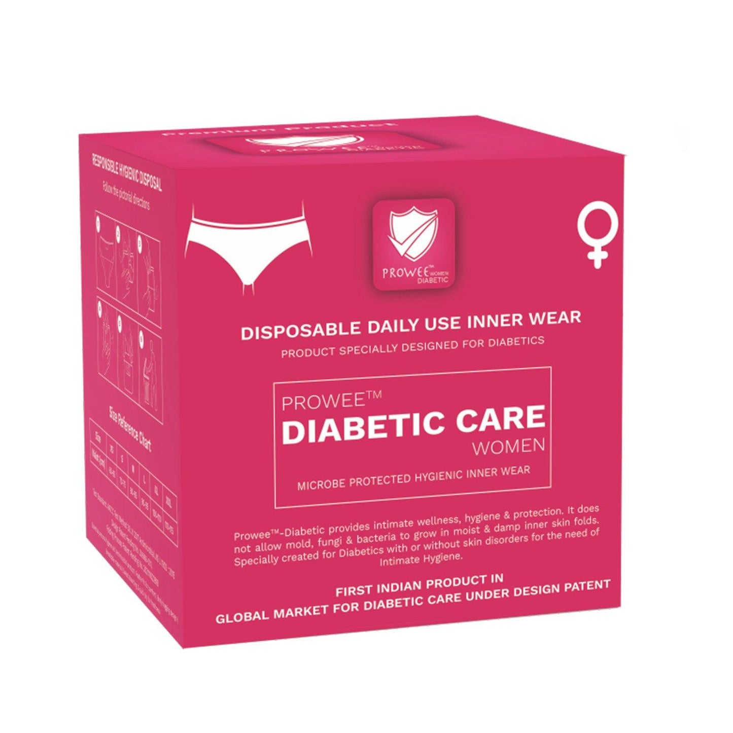 Prowee Diabetic Care for Women - Anti Fungal & Anti Bacterial Treatment Moisture-Wicking Hypoallergenic - Prowee
