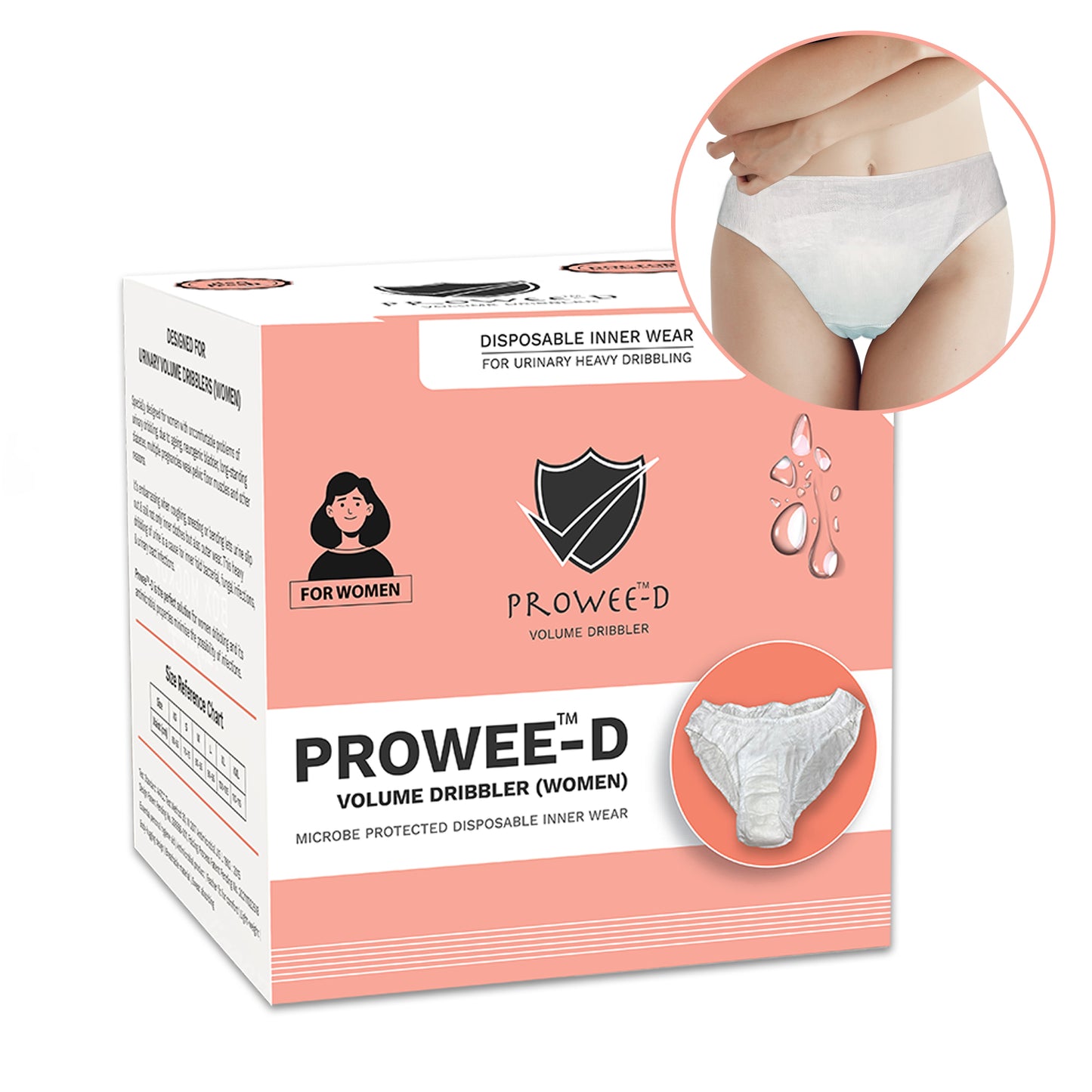 Prowee disposable briefs for women – leak-proof underwear for incontinence protection